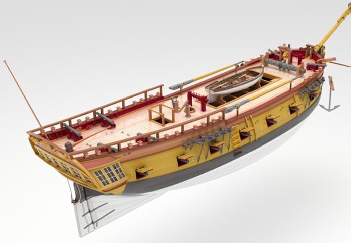 MarisStella HMS Ontario 1:48 kit nave legno 81 cm 1779