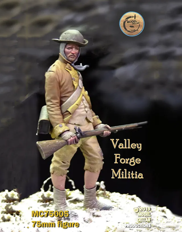 Model Cellar Valley Forge Militia figurino indipendenza americana