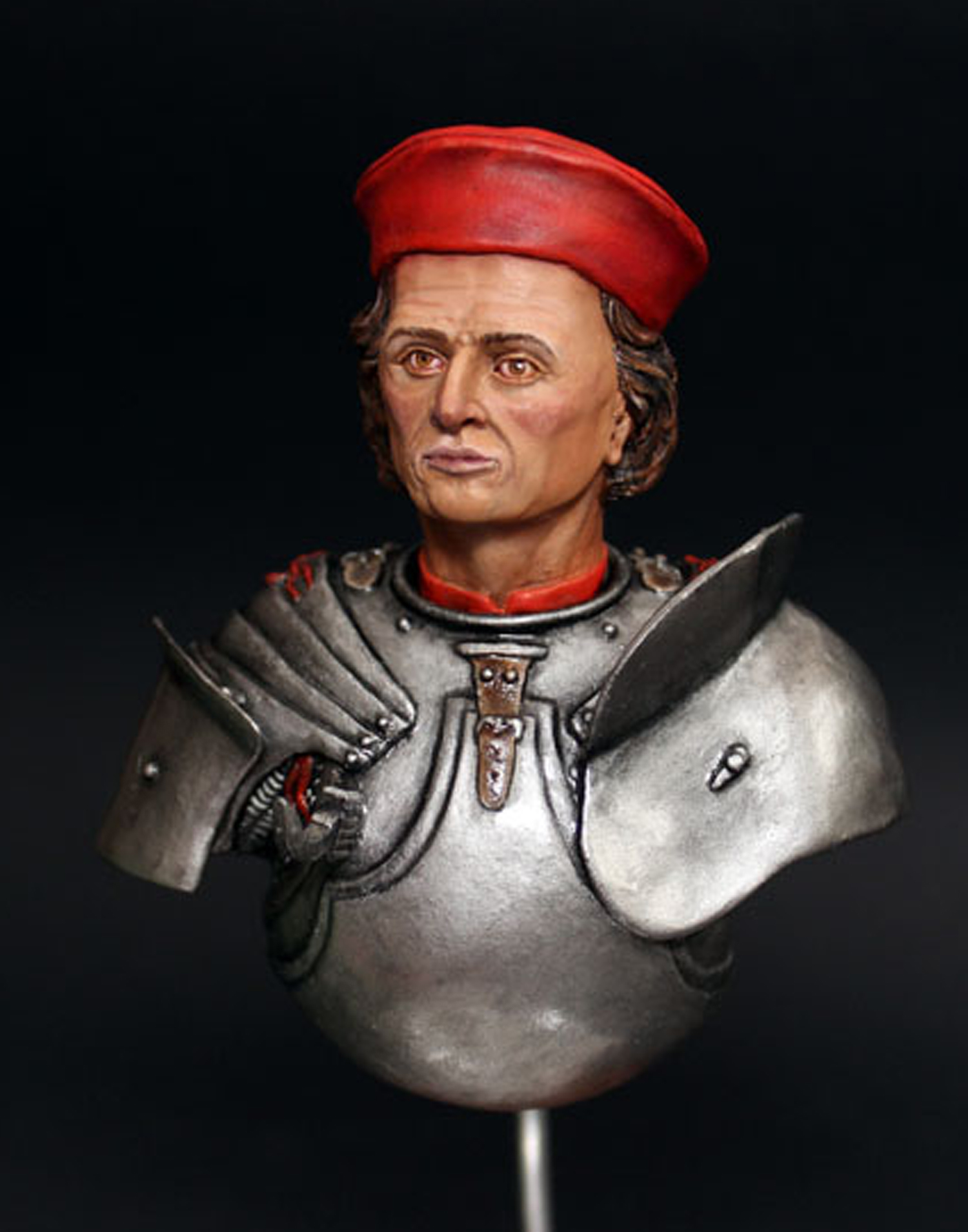 Model Cellar Milanese Condottiero 15th Century busto