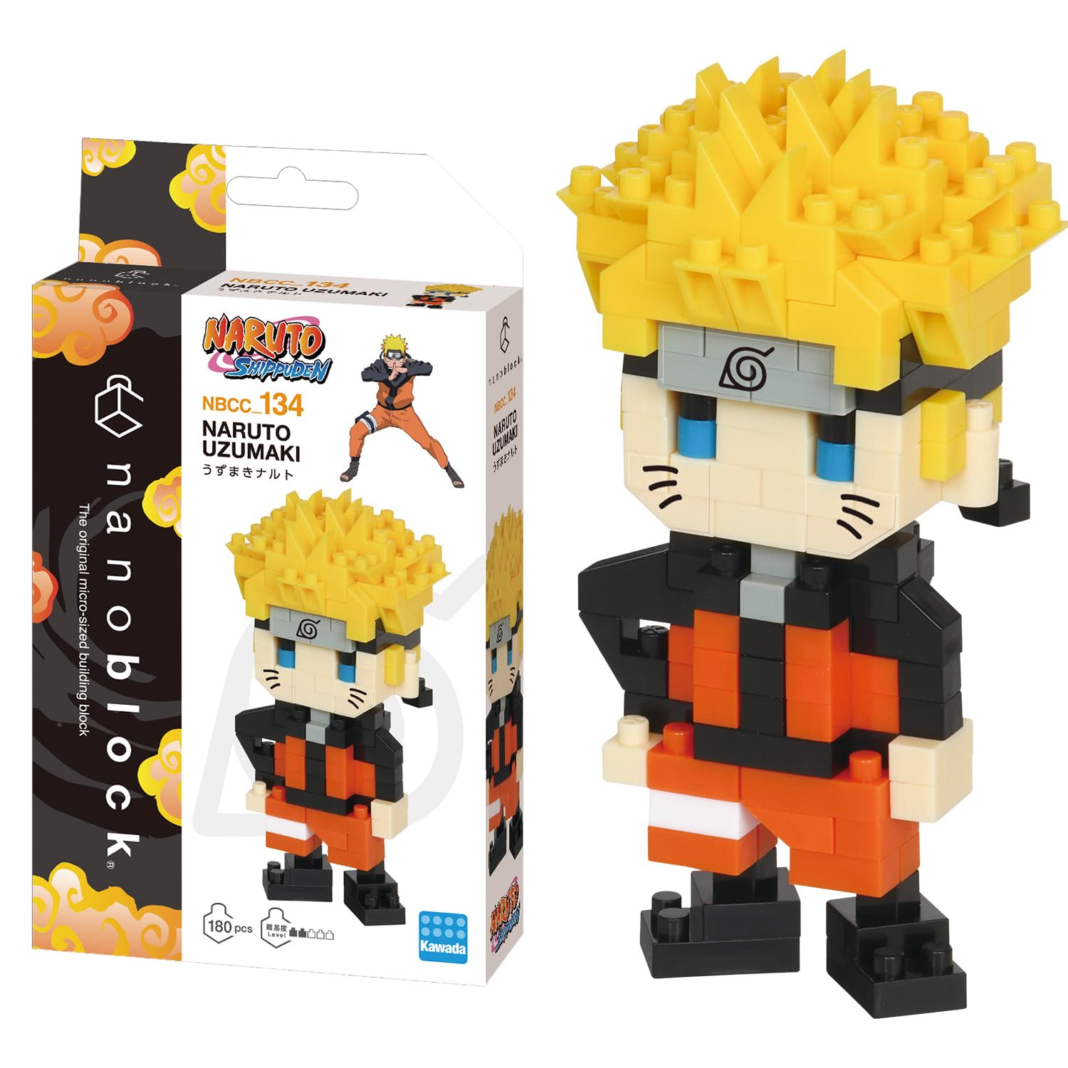 Nanoblock Naruto NBCC137 Kakashi Hatake kit costruzione 180 pezzi