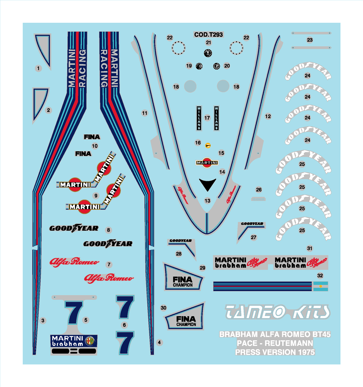 Tameo Kits TMK 312 kit auto 1/43 da verniciare