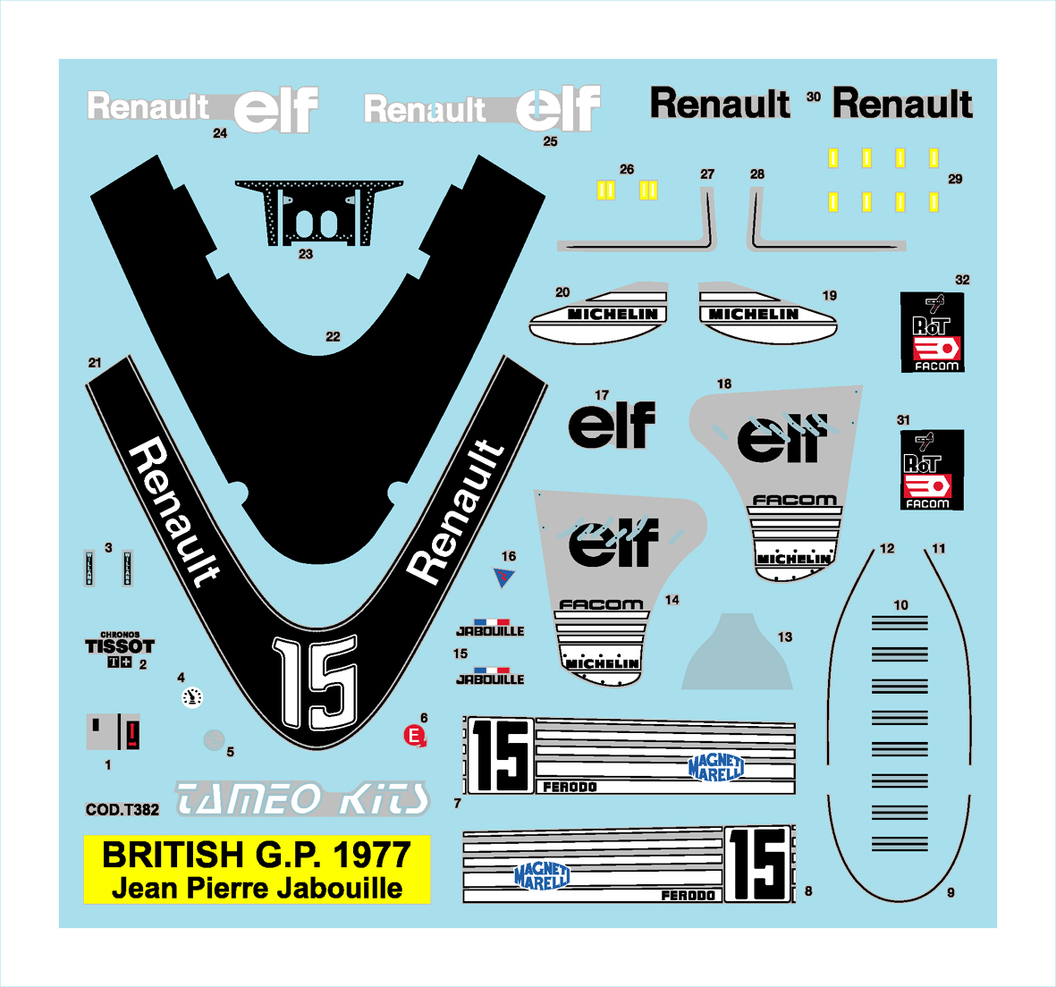 Tameo Kits TMK 381 kit montaggio 1/43 metallo