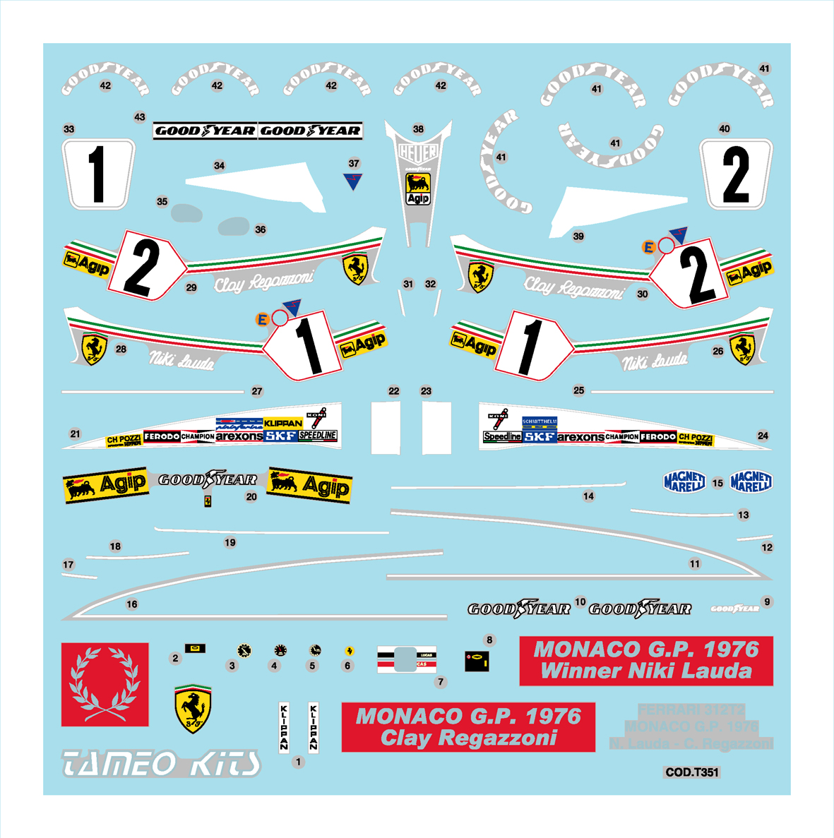 Tameo Kits TMK 357 kit montaggio 1/43 metallo