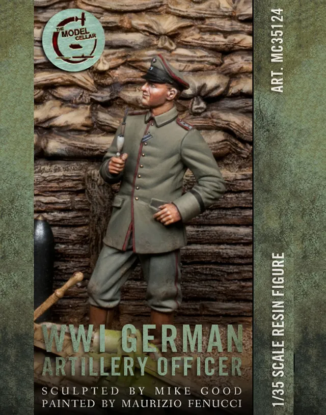 Model Cellar WWI German Artillery Officer figurino artiglieria