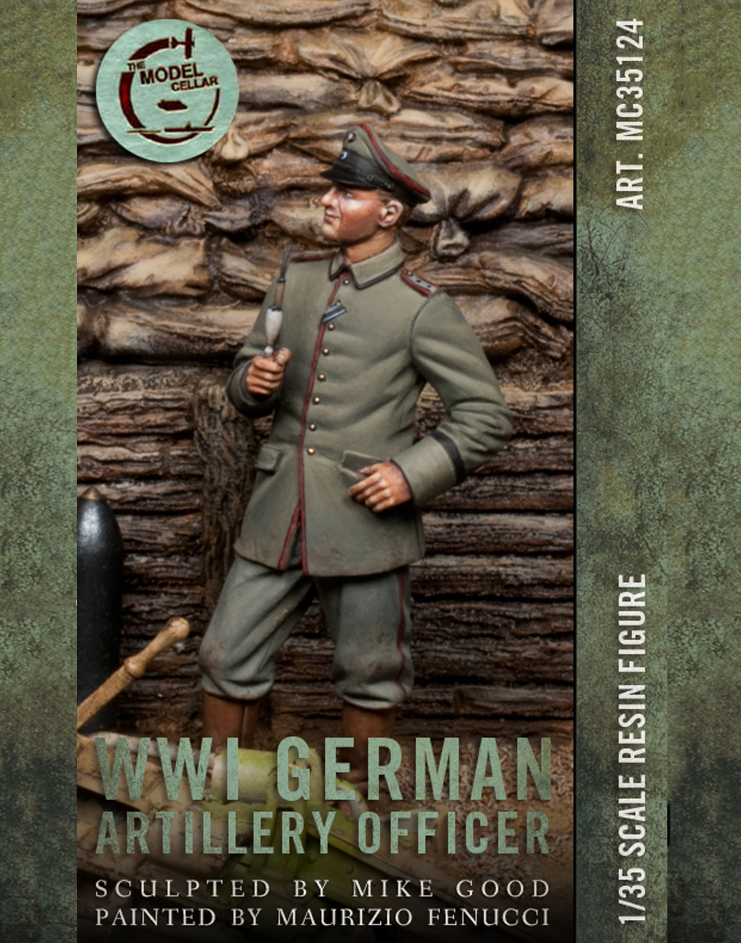 Model Cellar WWI German Artillery Officer figurino artiglieria