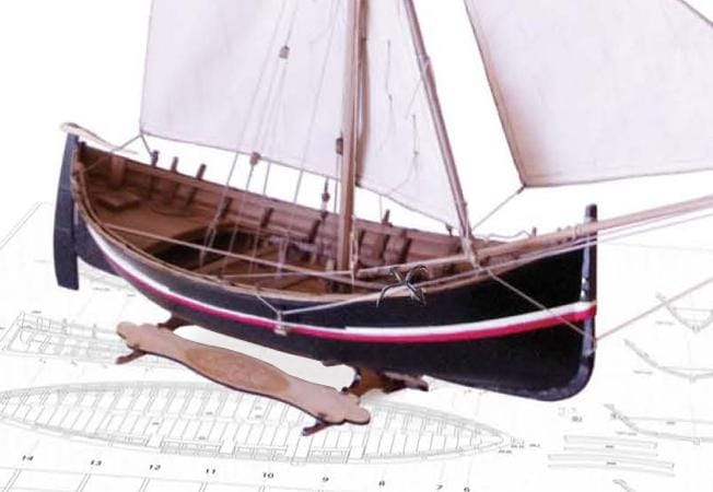 MarisStella Falkusa 1:20 kit nave legno 70,4 cm vele