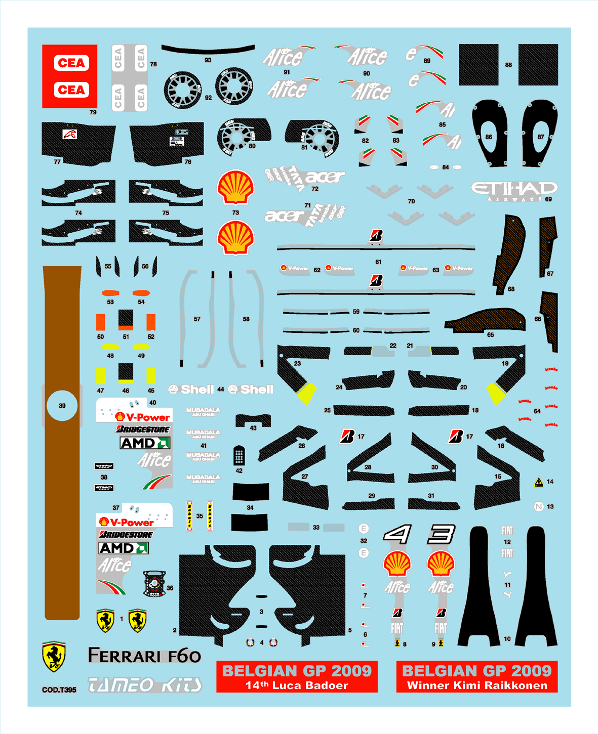 Tameo TMK 388 kit montaggio 1/43 metallo