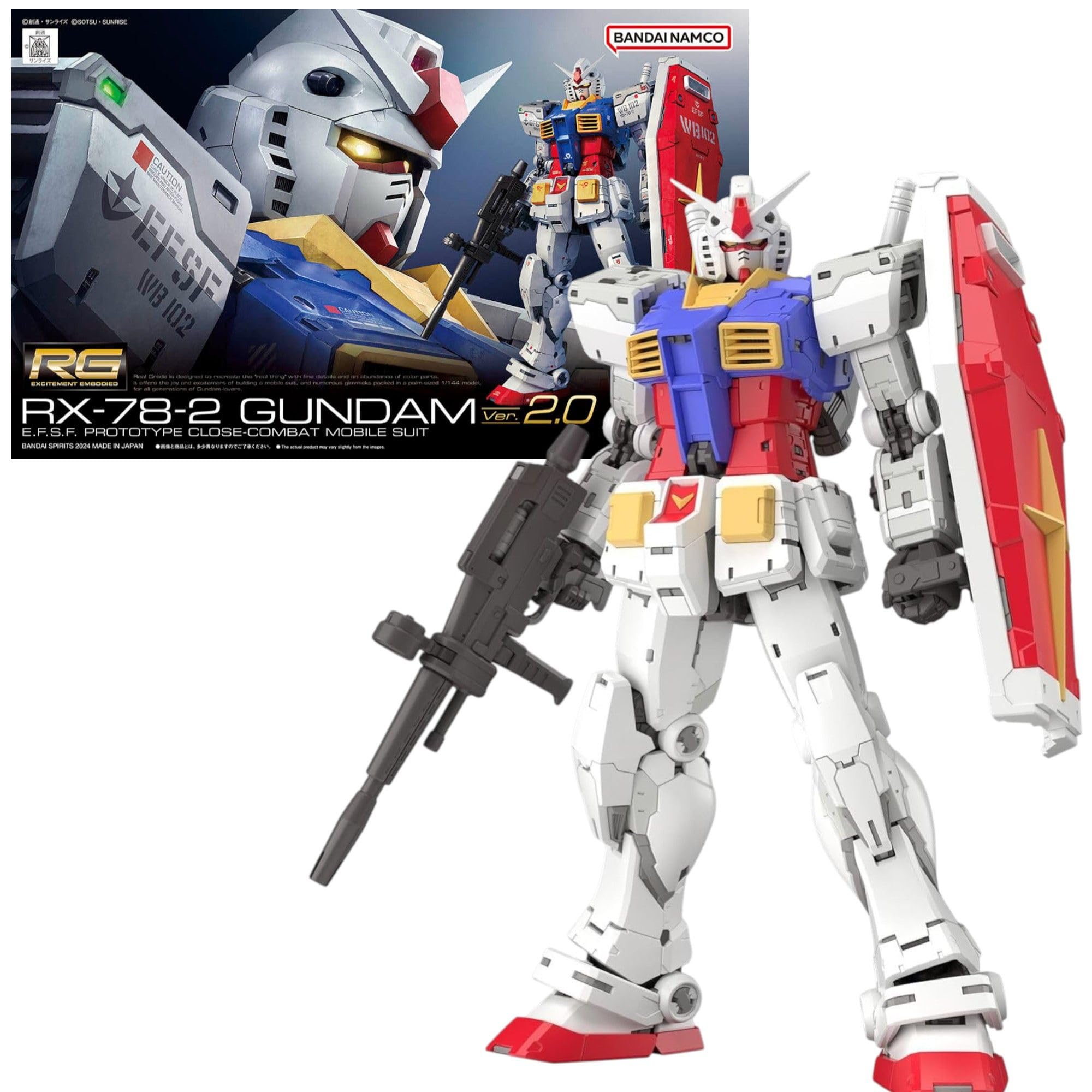 Bandai RG RX-78-2 Gundam Ver.2.0 model kit 1/144