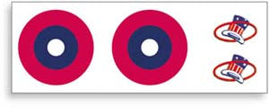 SIG WWI Roundel decal 5 pollici foglio 2 pezzi
