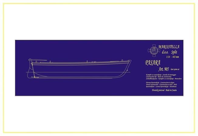 MarisStella Pasara 1:14 kit barca legno 44,3 cm laser