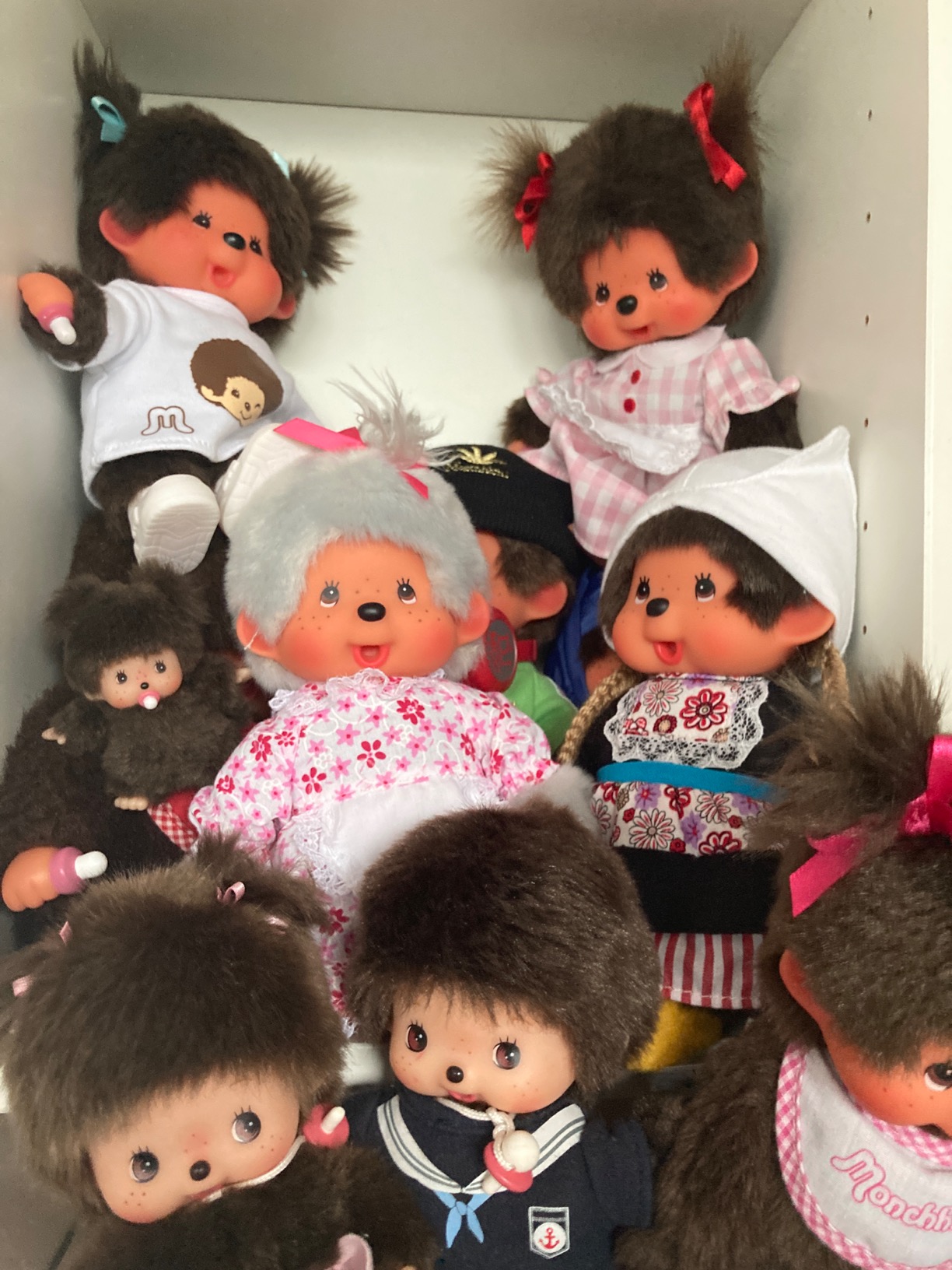 Bandai Monchhichi Unicorno peluche 20 cm anni 80