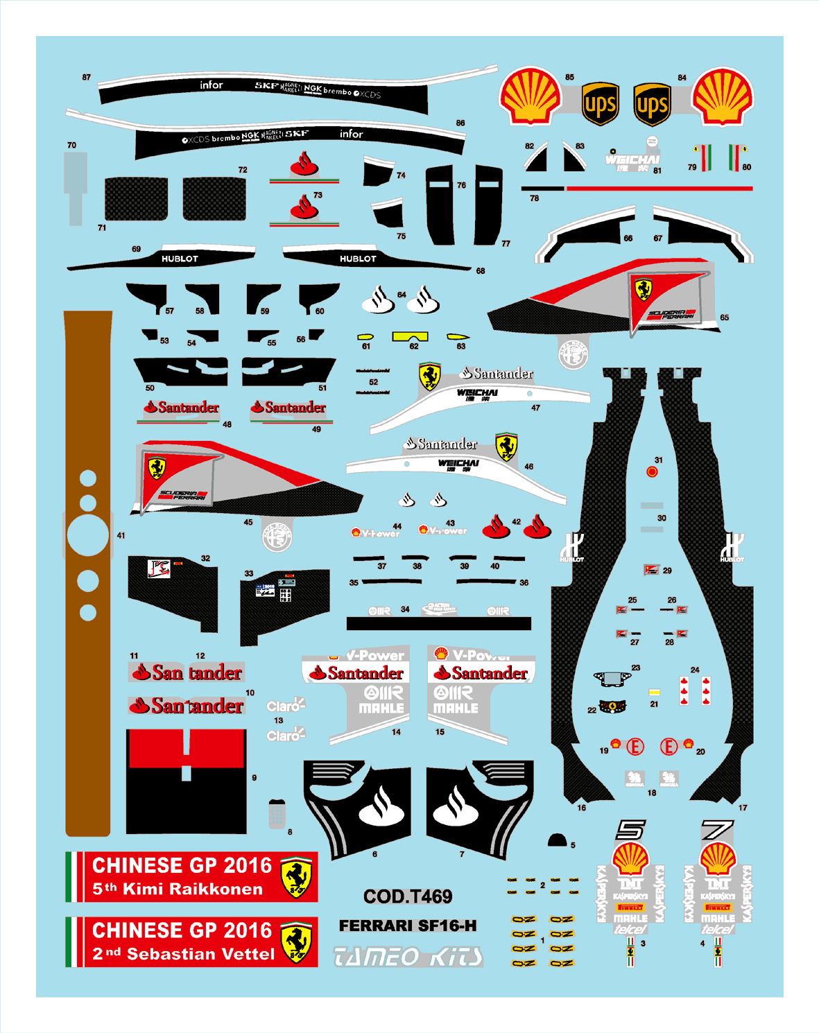 Tameo Kits TMK 434 kit montaggio auto F1 1/43