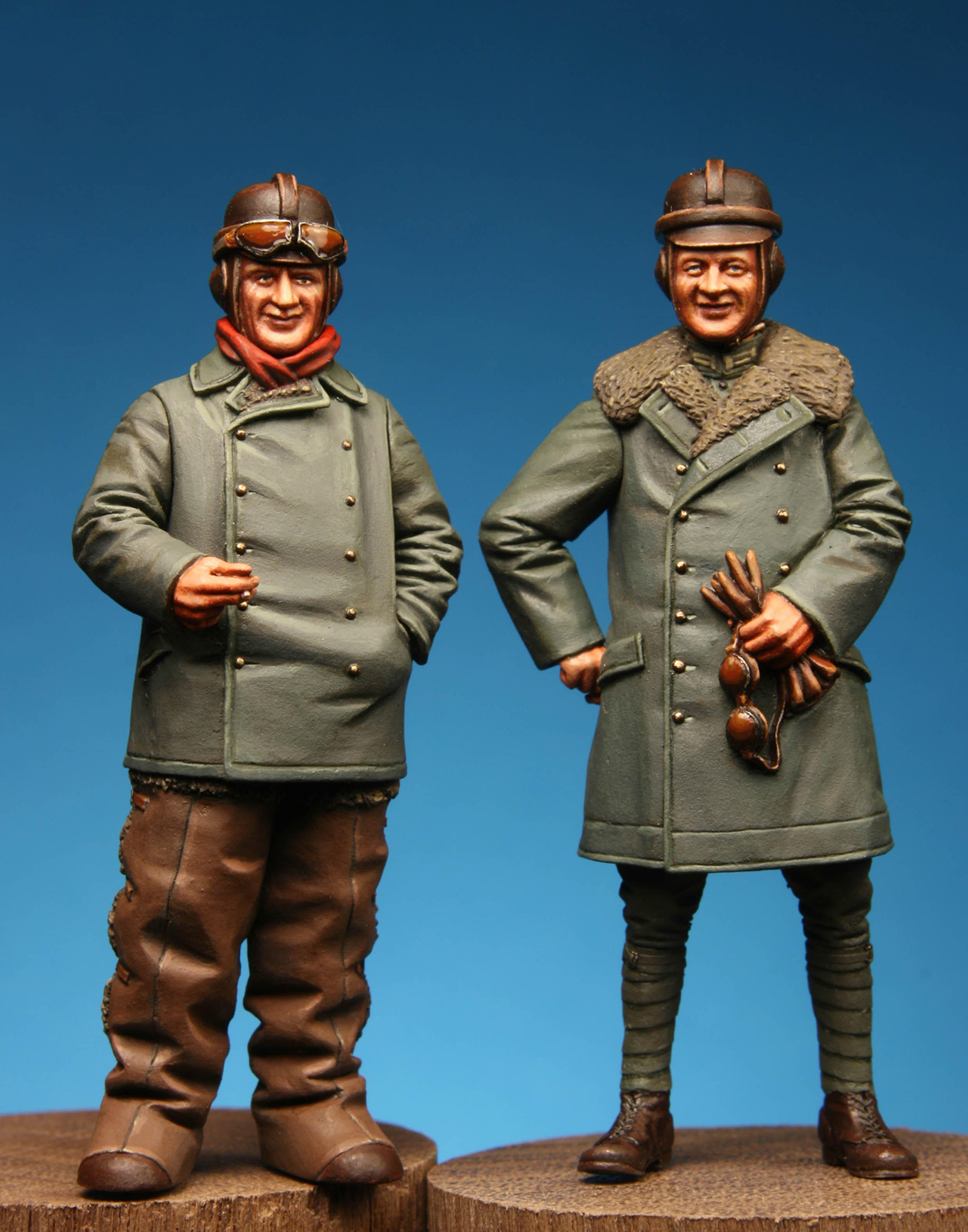 Model Cellar German 2-Seater Crew figurino pilota e osservatore WWI