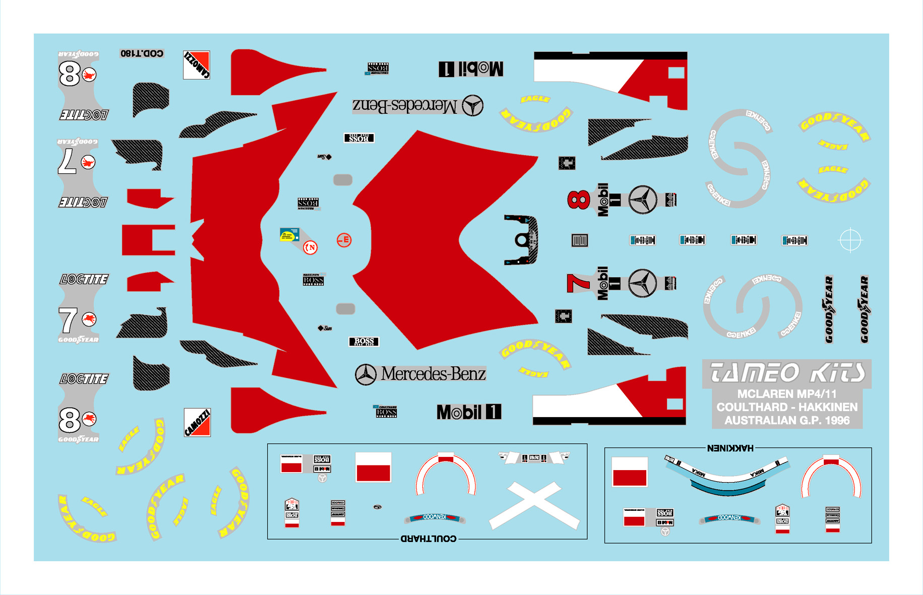 Tameo TMK 211 kit montaggio 1/43 in metallo