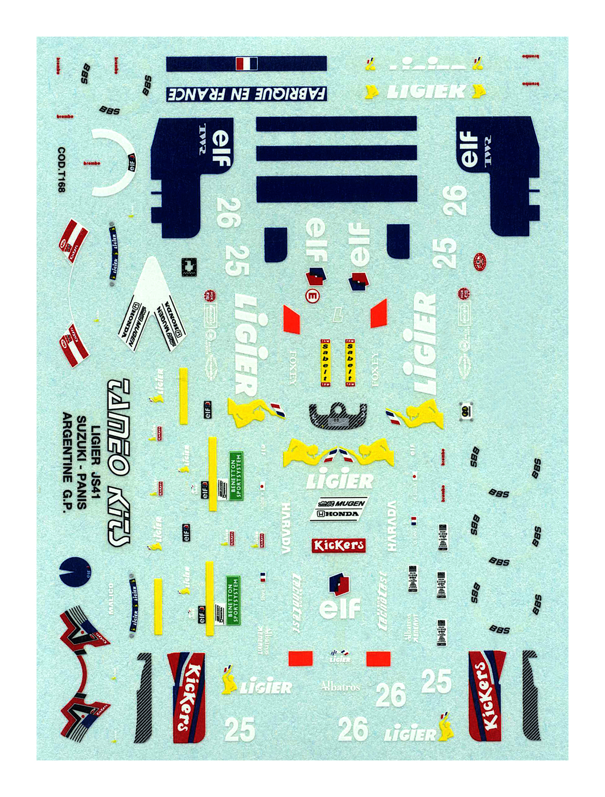 Tameo Kits TMK 201 kit montaggio 1/43