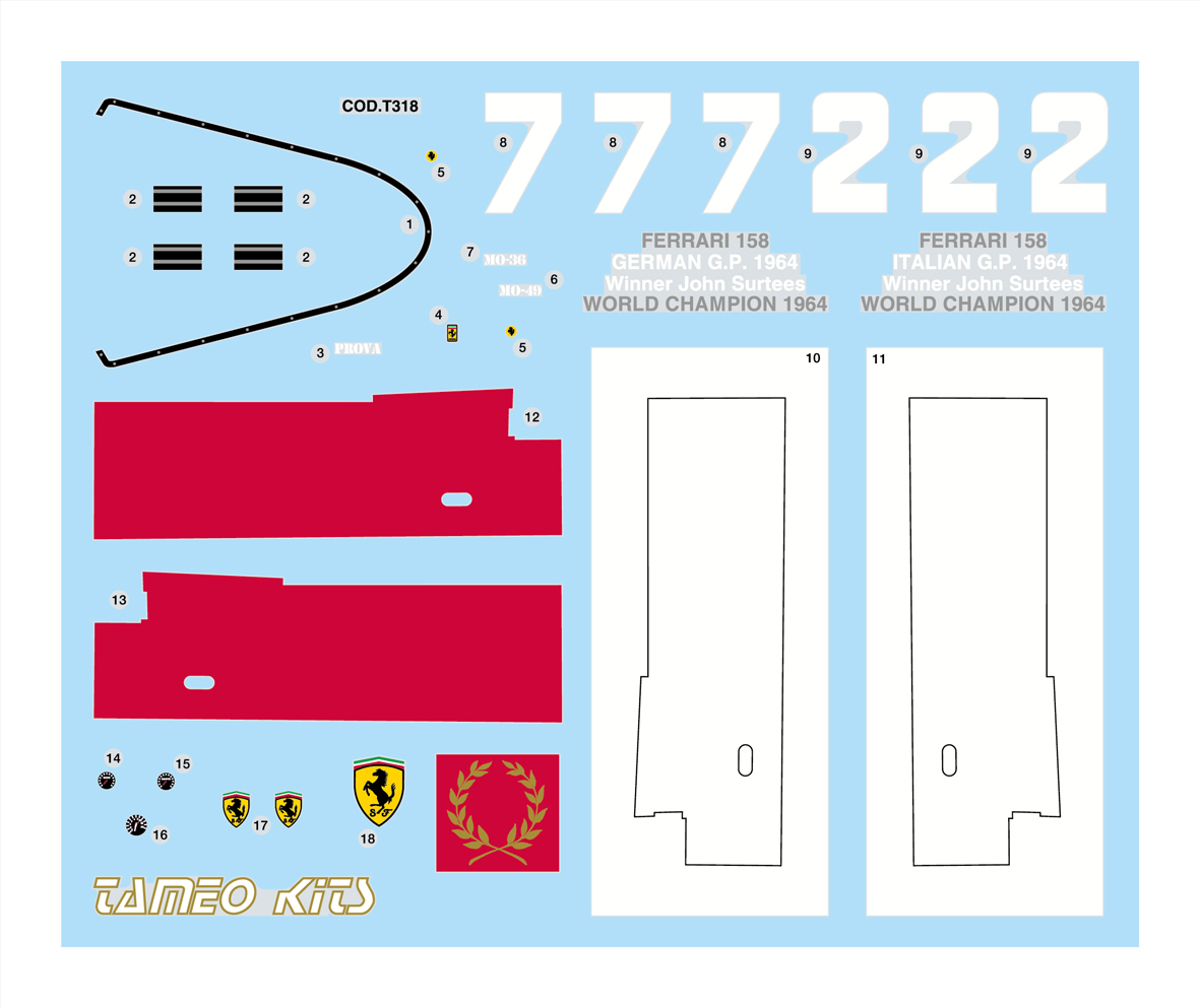 Tameo Kits WCT 64 kit 1/43 in metallo