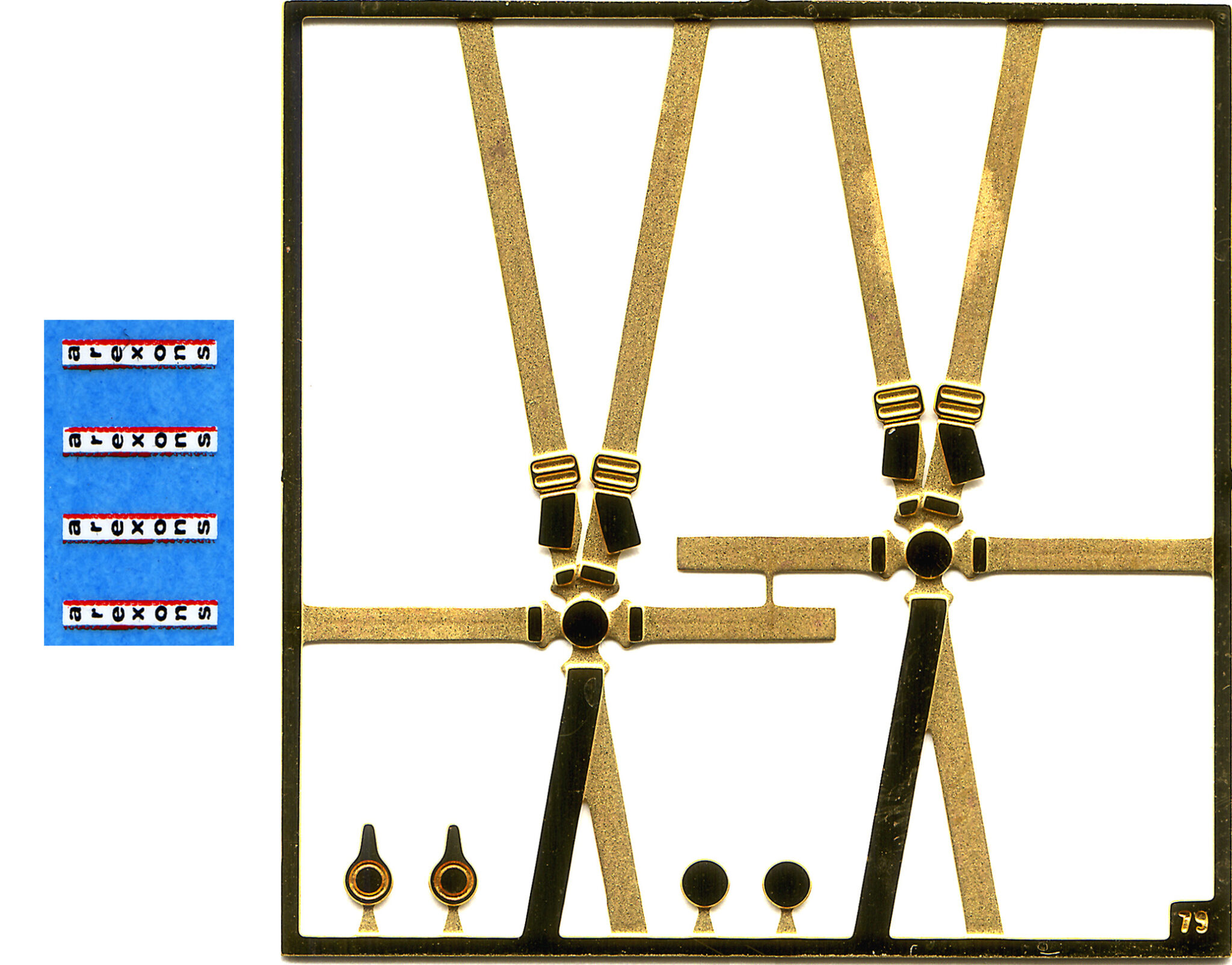 Tameo Kits FT 37 Cinture Sicurezza Arexons 2 Pezzi