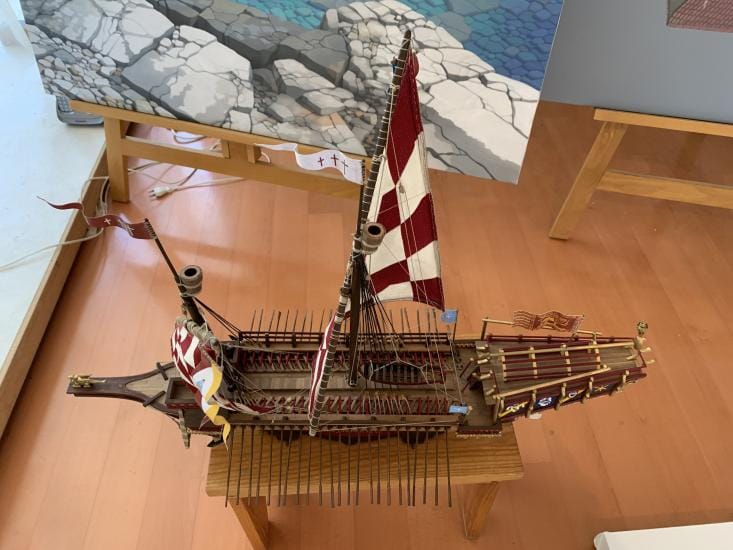 MarisStella San Girolamo 68cm kit modello galea legno 1:75 Lepanto