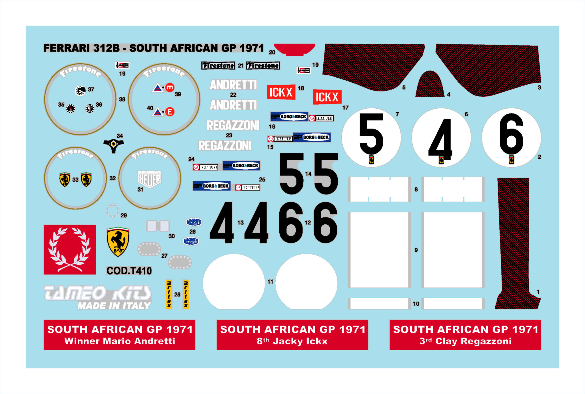 Tameo Kits TMK 398 kit modello auto 1/43 metallo