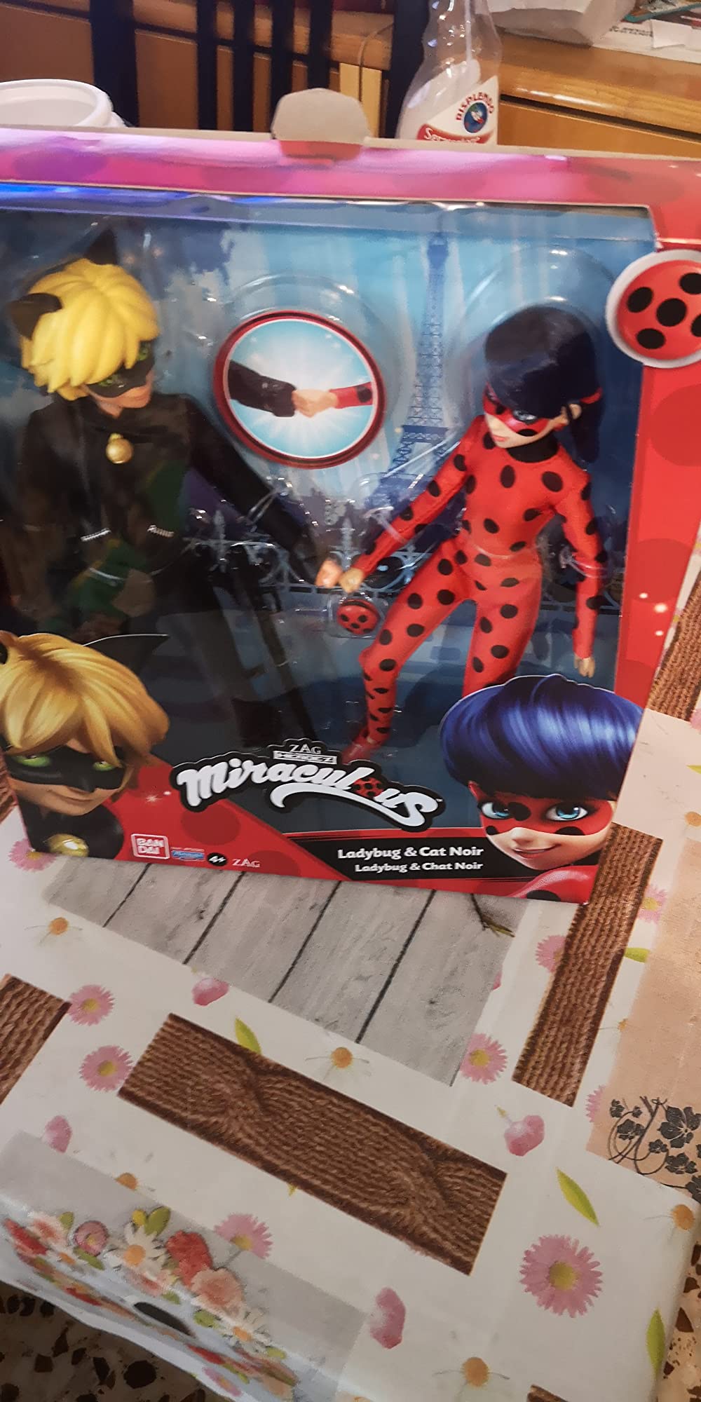 Miraculous Ladybug e Chat Noir bambole 26 cm set 2 pezzi