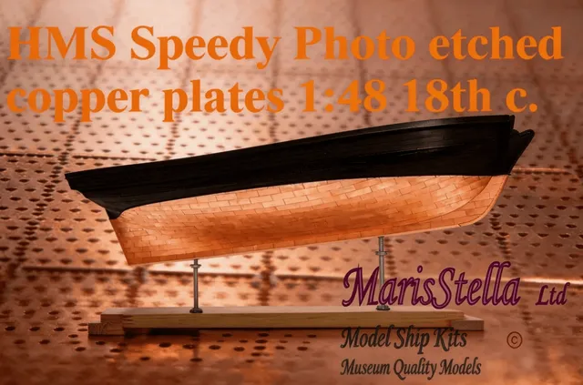 MarisStella HMS Speedy 1:48 fotoincisioni in rame 3 lastre