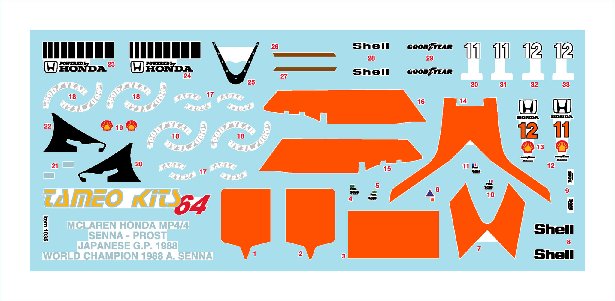 TAMEO Kits 64T 001 kit 1/64 in metallo