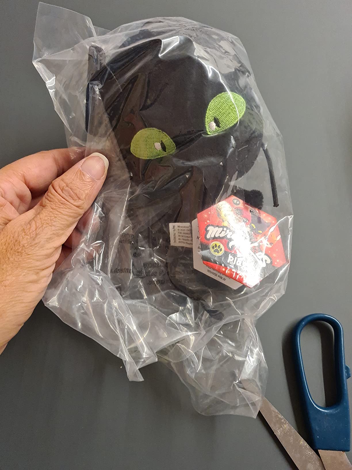 Miraculous Kwami Ziggy peluche 15 cm capra grigia