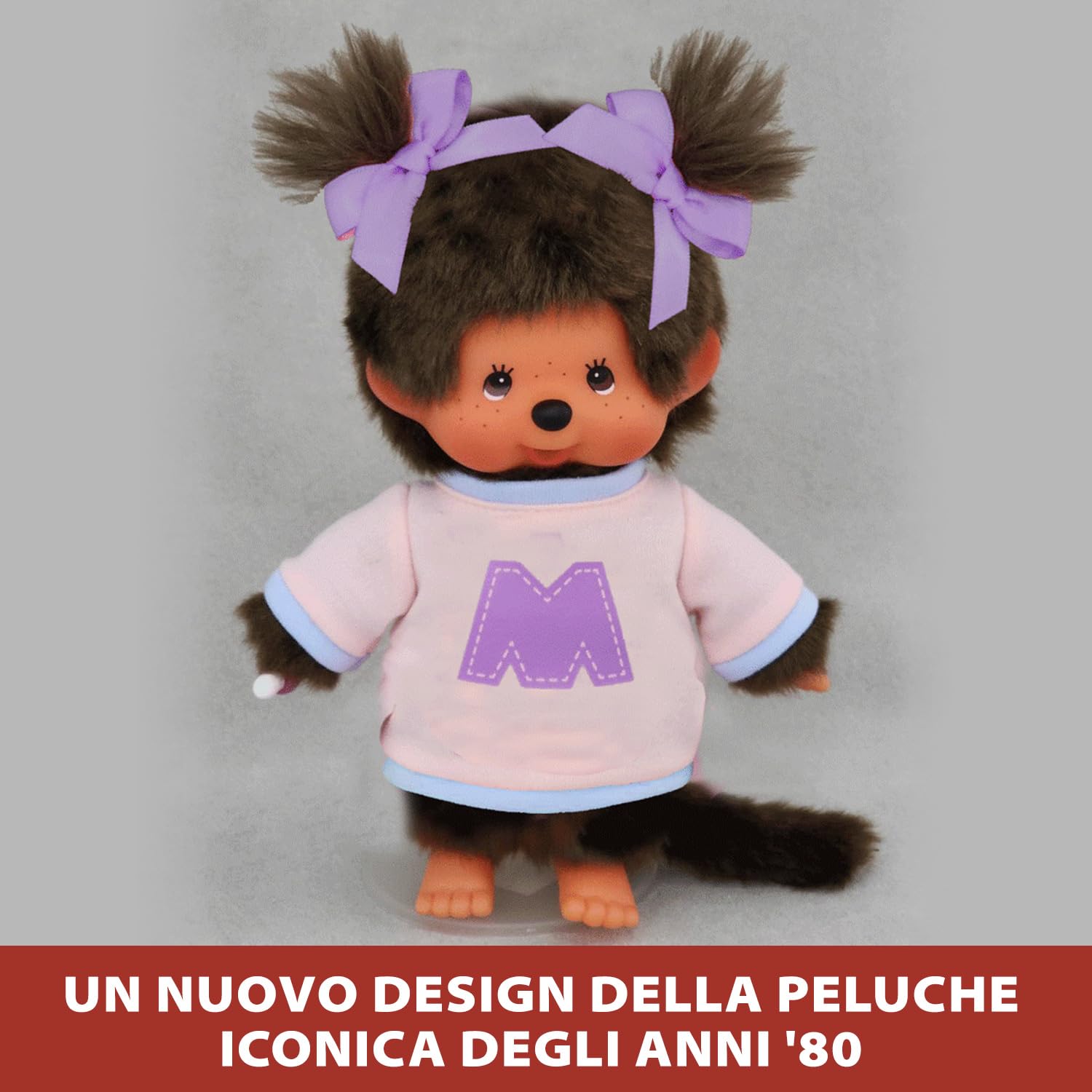 Monchhichi peluche felpa M 20 cm morbido