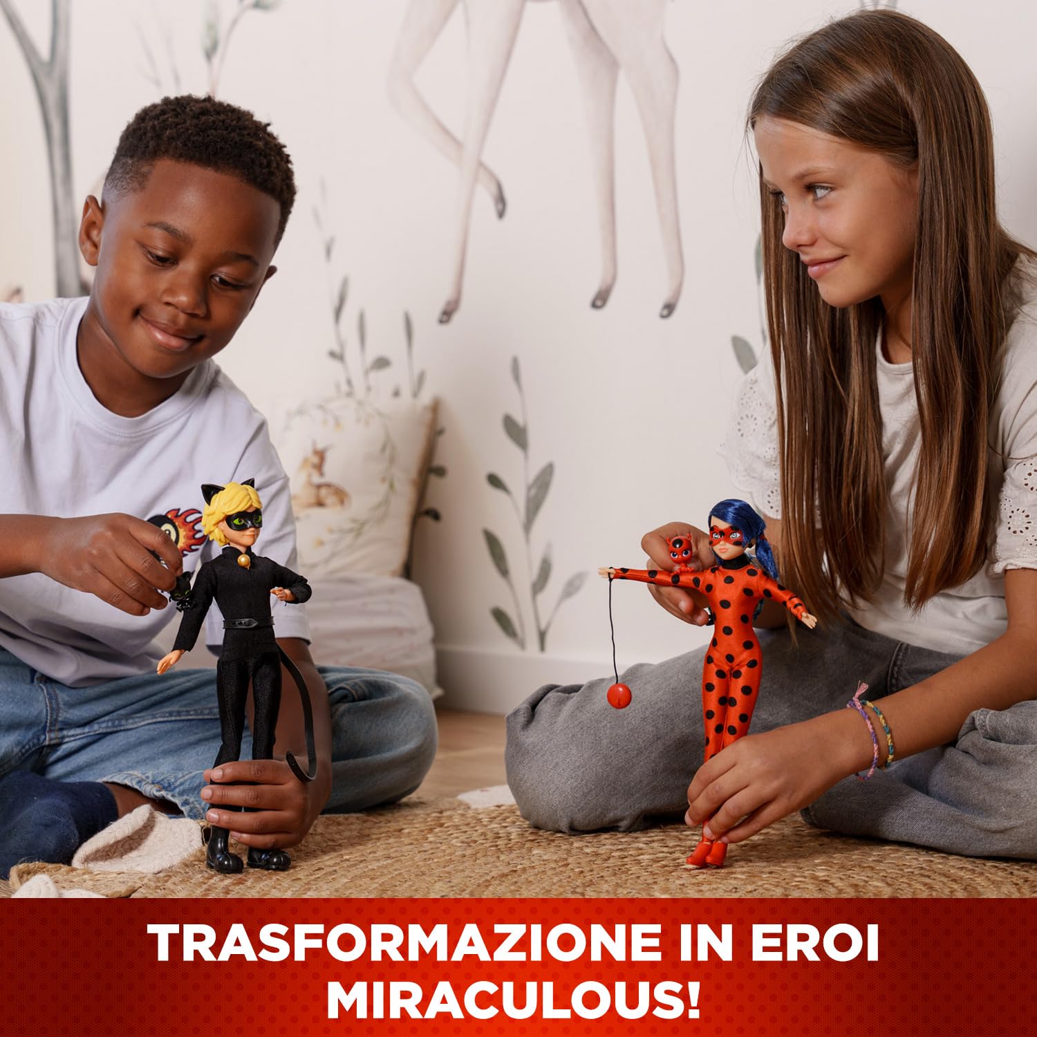 Miraculous Marinette e Adrien set 2 bambole 26 cm