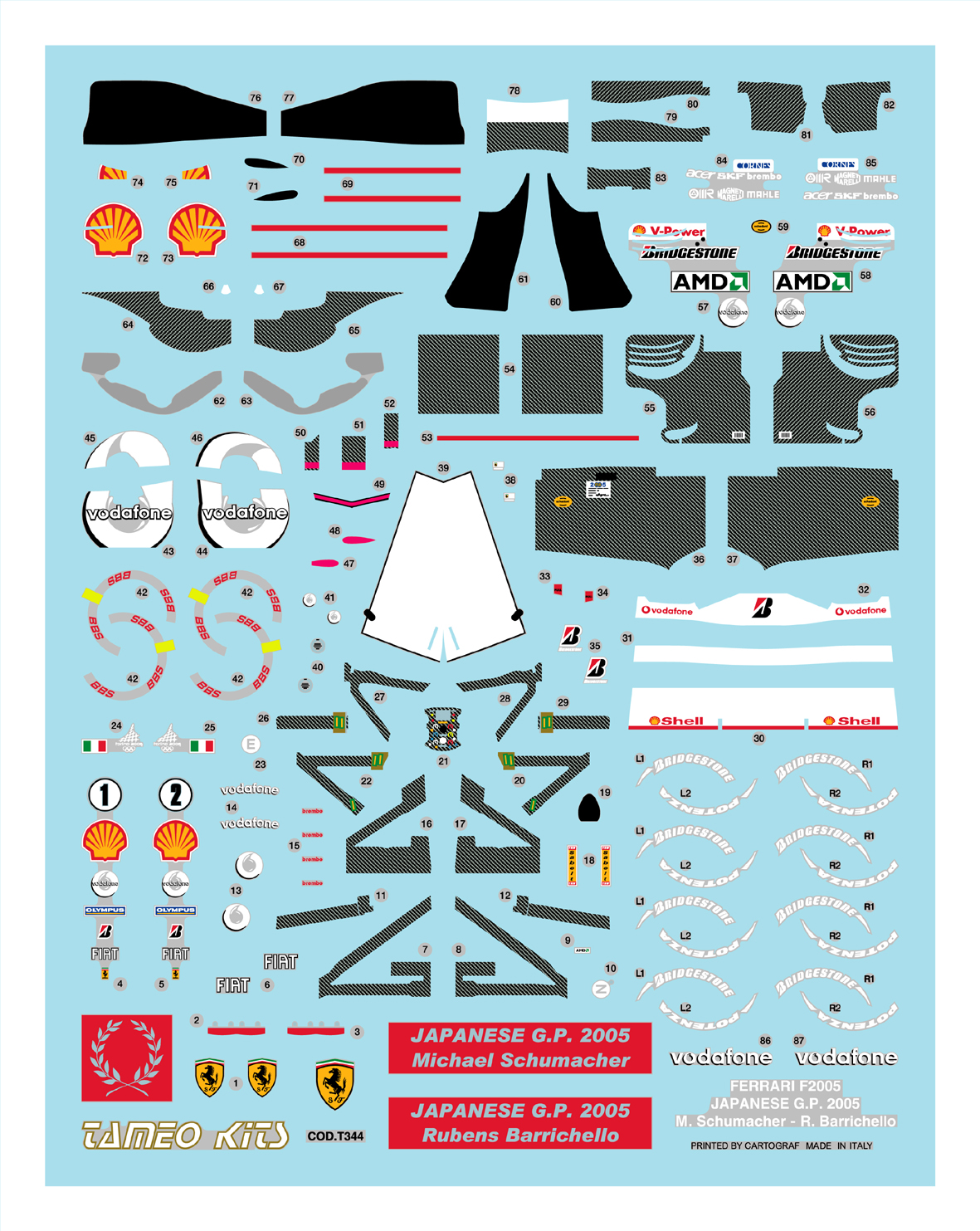 Tameo Kits TMK 353 kit montaggio 1/43 metallo