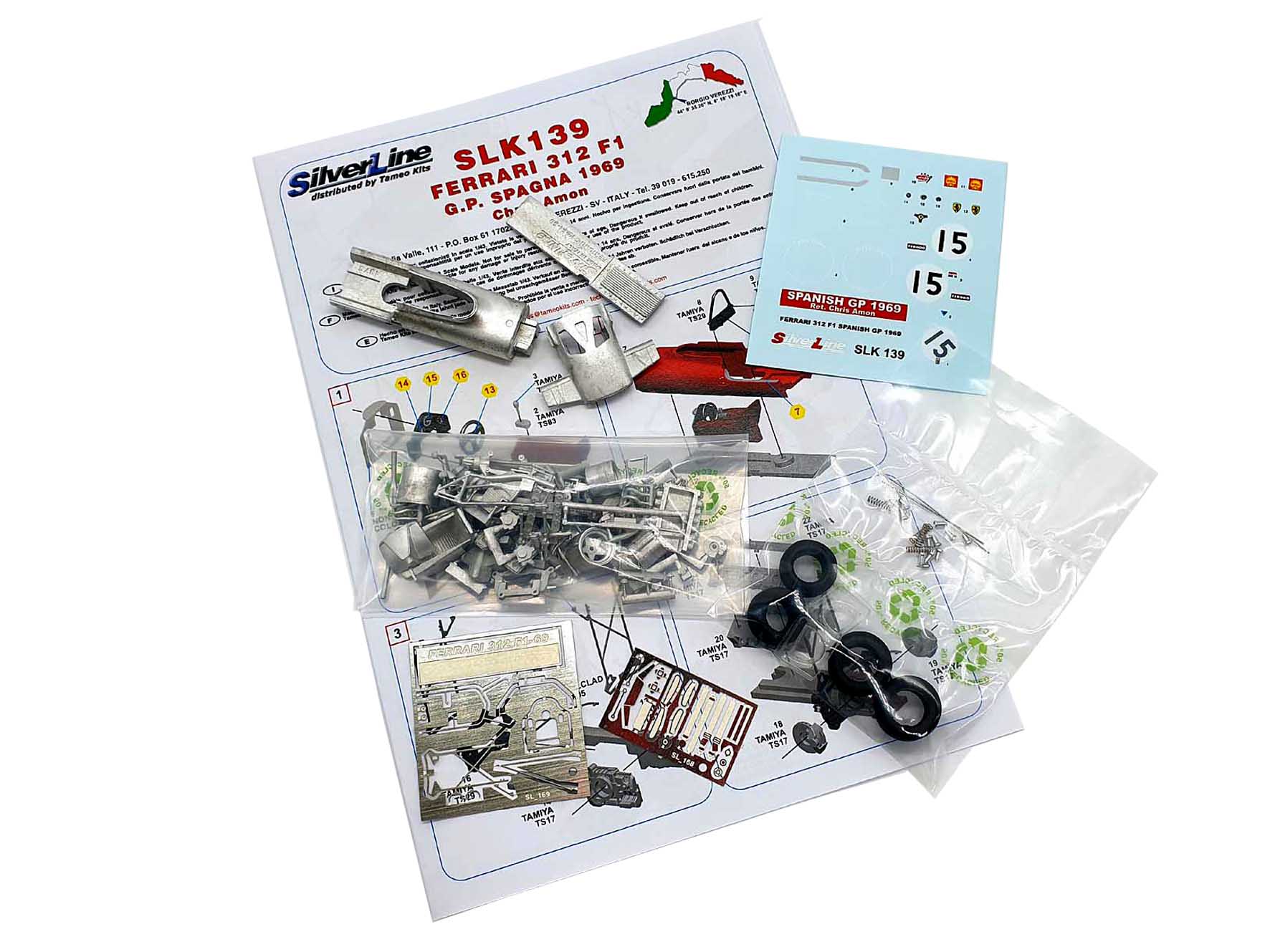 Tameo Kits SLK 139 kit modello 1/43 da montare