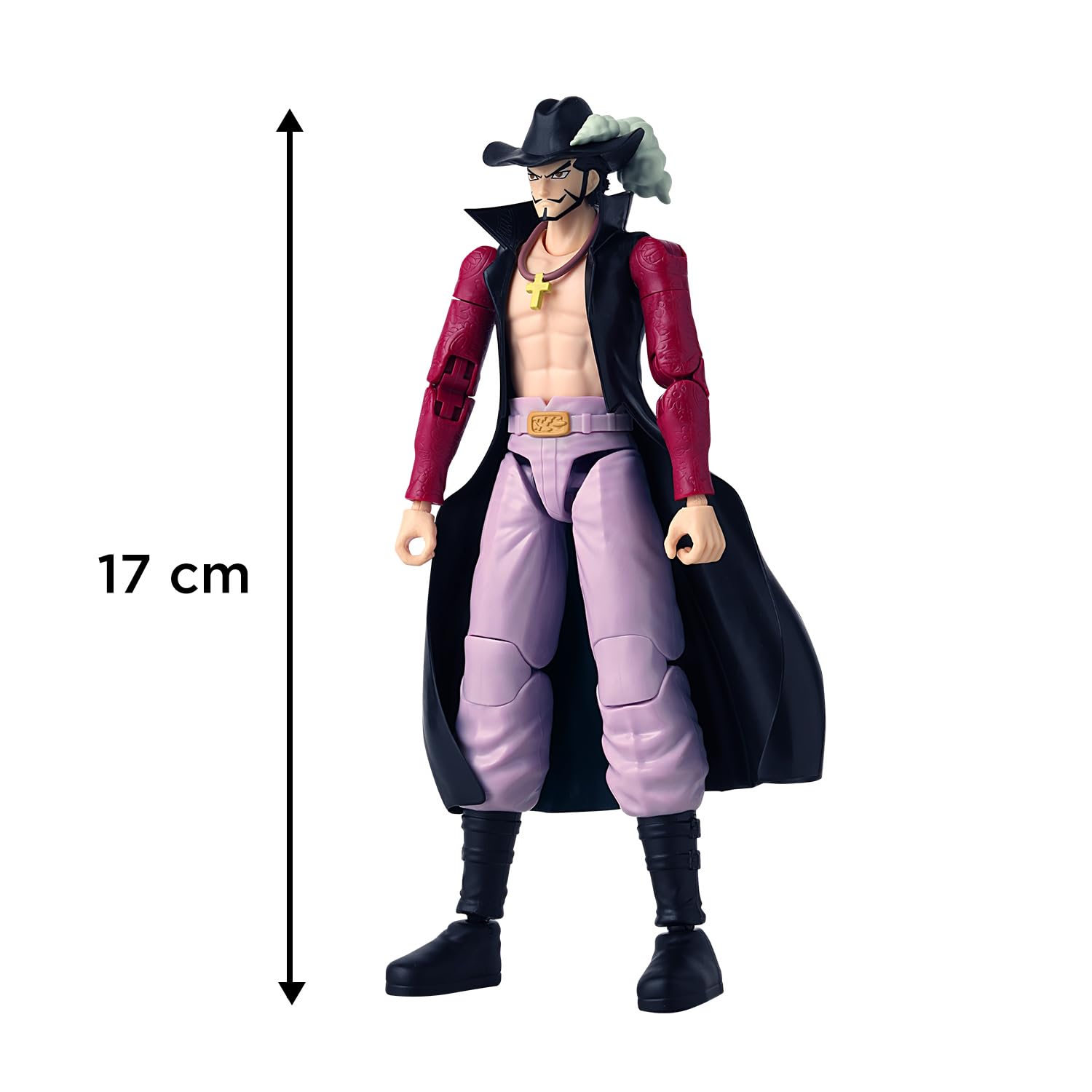 Bandai Anime Heroes One Piece Mihawk action figure 17 cm