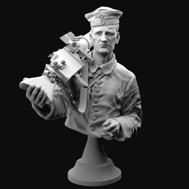 Model Cellar WWI German MG08/15 busto in resina tedesco