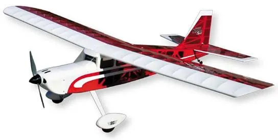 SIG Kadet Senior Sport ARF aereo RC rosso trainer