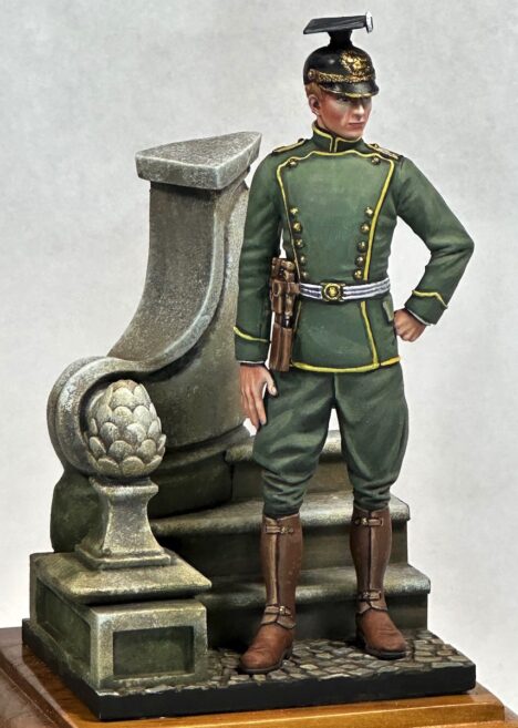 Model Cellar WWI German Uhlan figurino in resina
