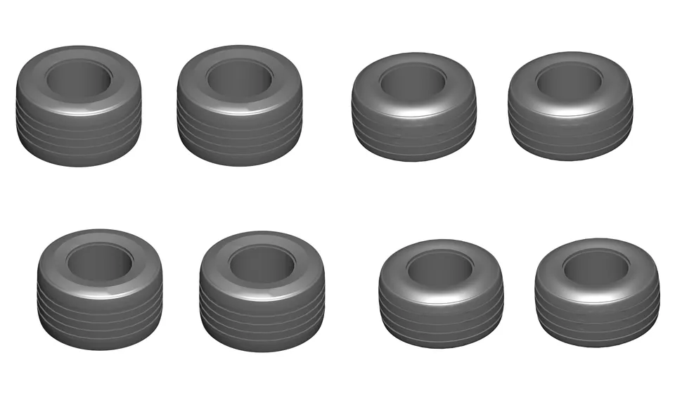 Tameo Kits PWT 24 set gomme rigate 1/43 2 set