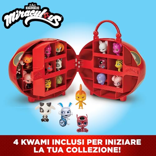 Bandai Miraculous Miracle Box valigetta 4 kwami mini-figure