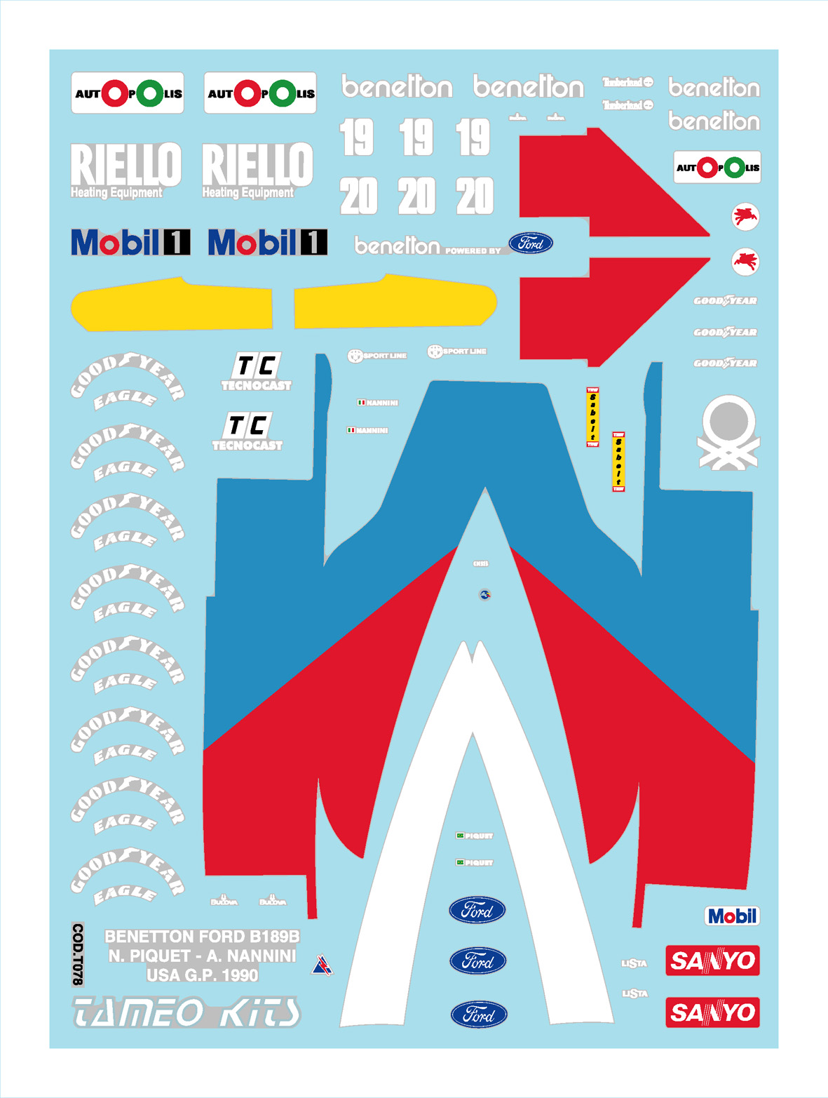 Tameo Kits TMK 119 kit 1/43 in metallo