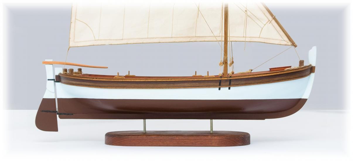 MarisStella Gajeta kit barca legno 1:14 da pesca
