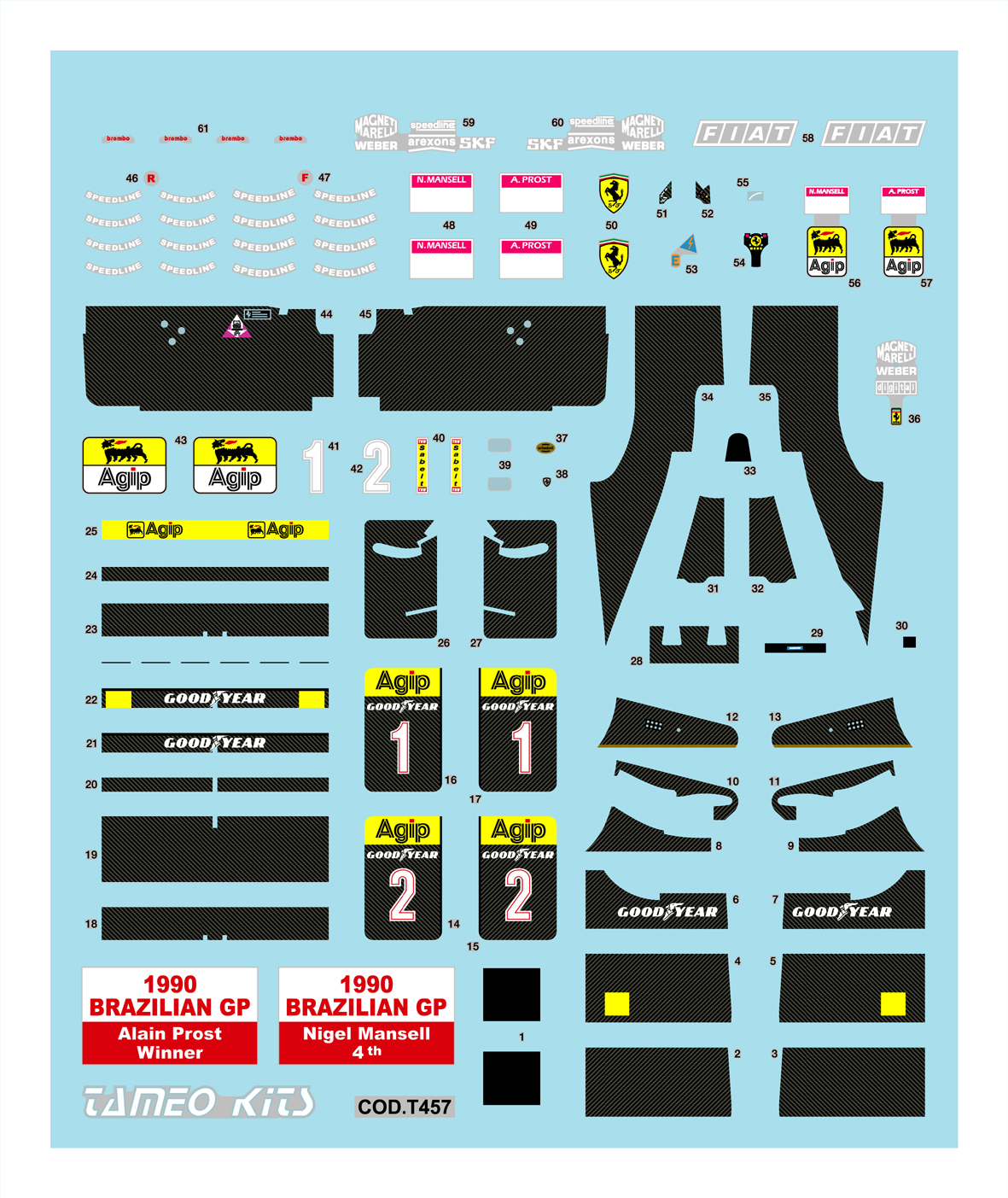 Tameo TMK 425 kit montaggio 1/43 metallo