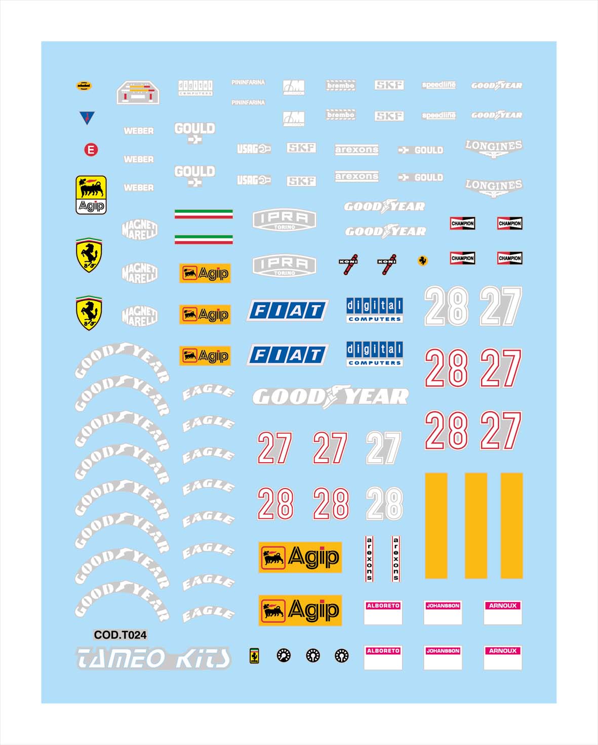 Tameo Kits TMK 011 kit auto 1/43 metallo