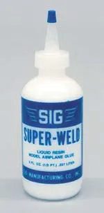 SIG Super Weld colla resinosa liquida 4 OZ balsa