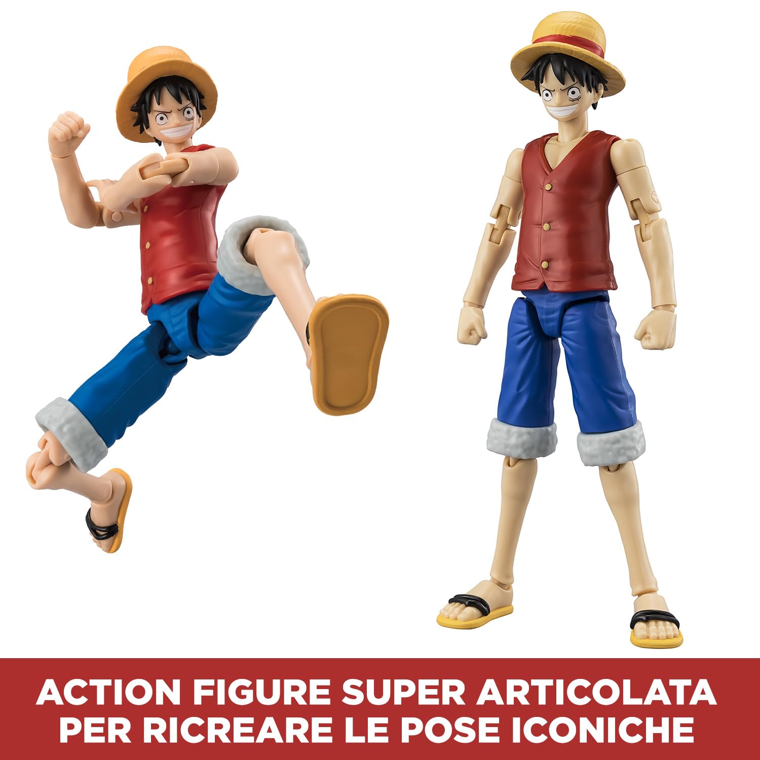Bandai Anime Heroes 37056 action figure Luffy East Blue 17 cm