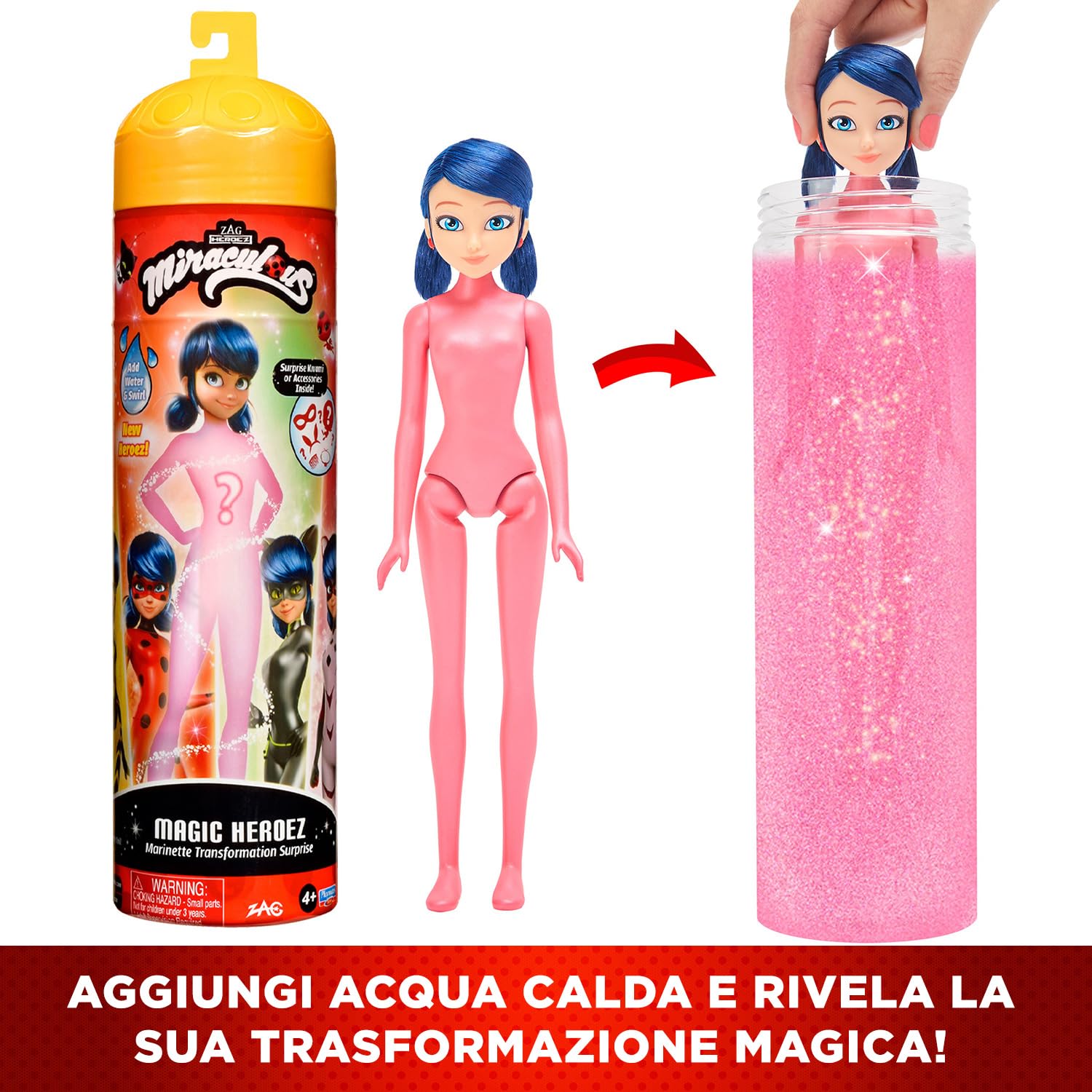 Bandai Miraculous Marinette Color Change bambola 26 cm