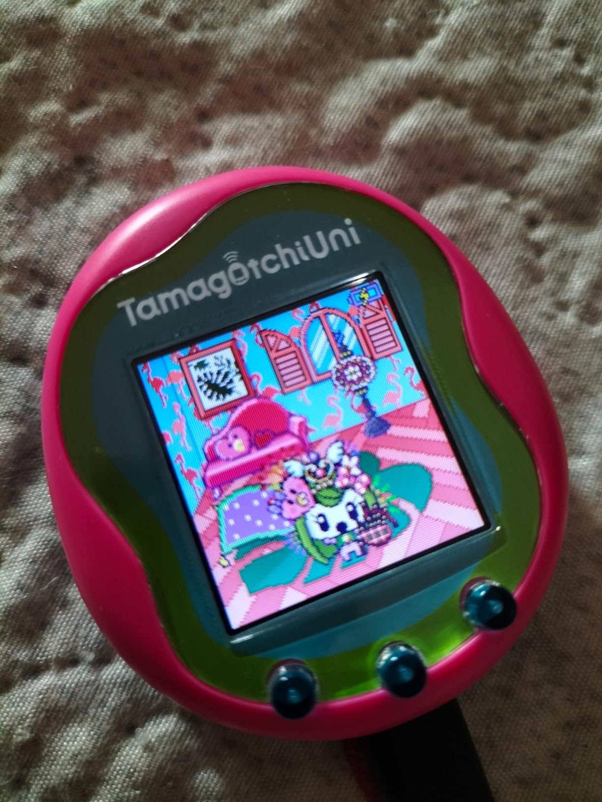 Bandai Tamagotchi Uni 43351 animale virtuale rosa WiFi