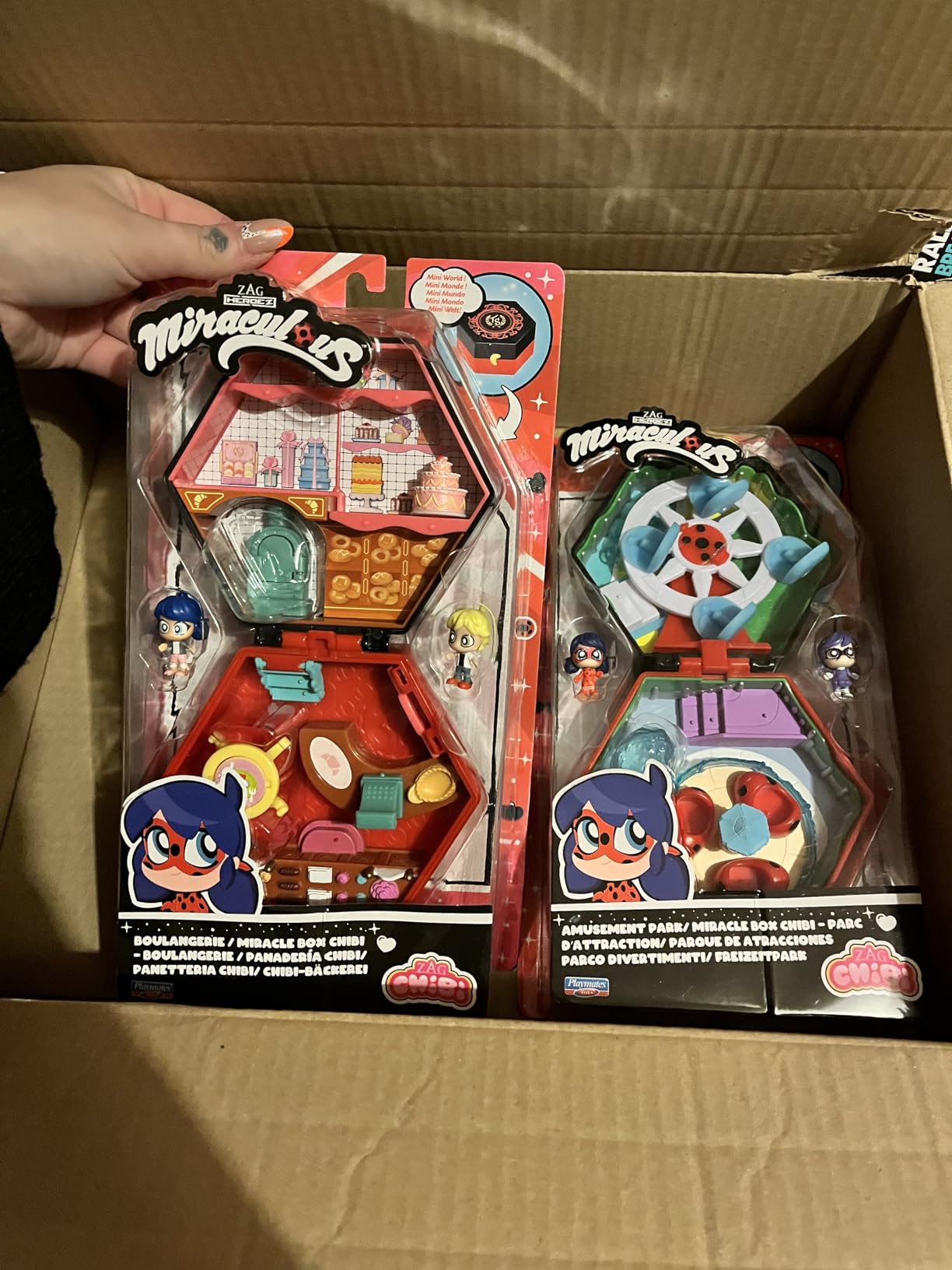 Bandai Miraculous Chibi Parco divertimenti mini playset 2 figure