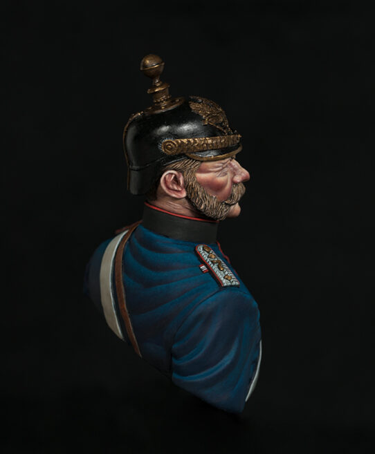 Model Cellar Prussian Artillery Captain Franco-Prussian War figurino
