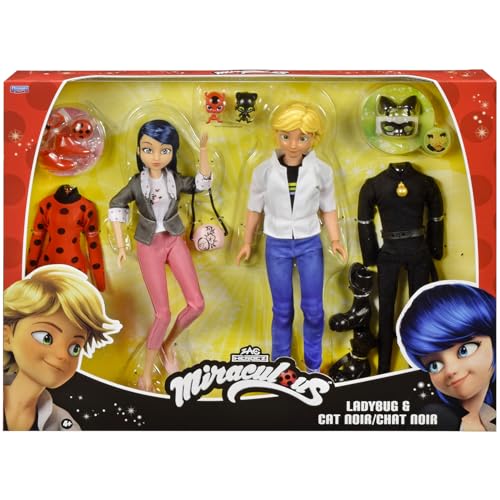 Miraculous Marinette e Adrien set 2 bambole 26 cm