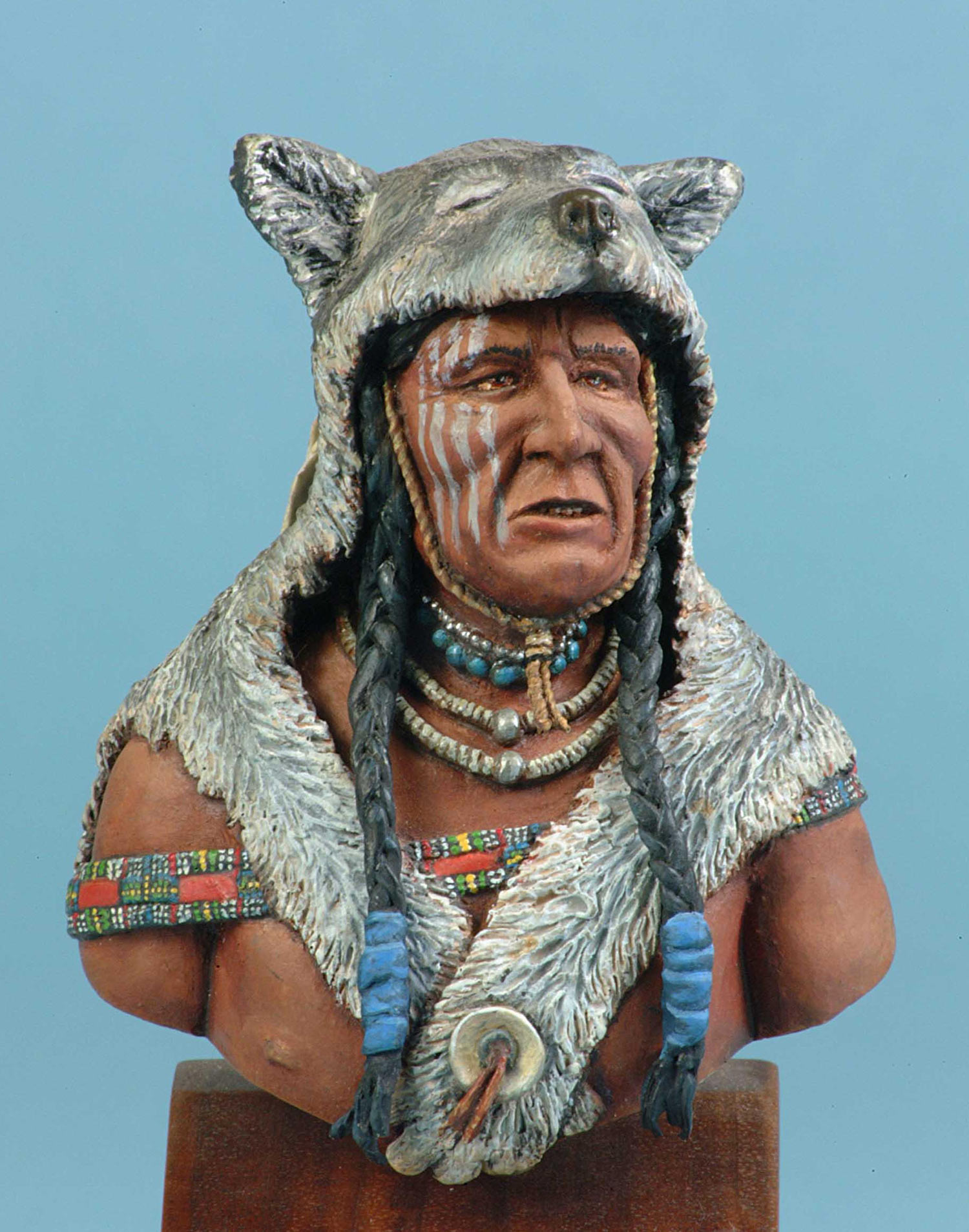 Model Cellar Slow Wolf Apsoroke figurino Crow