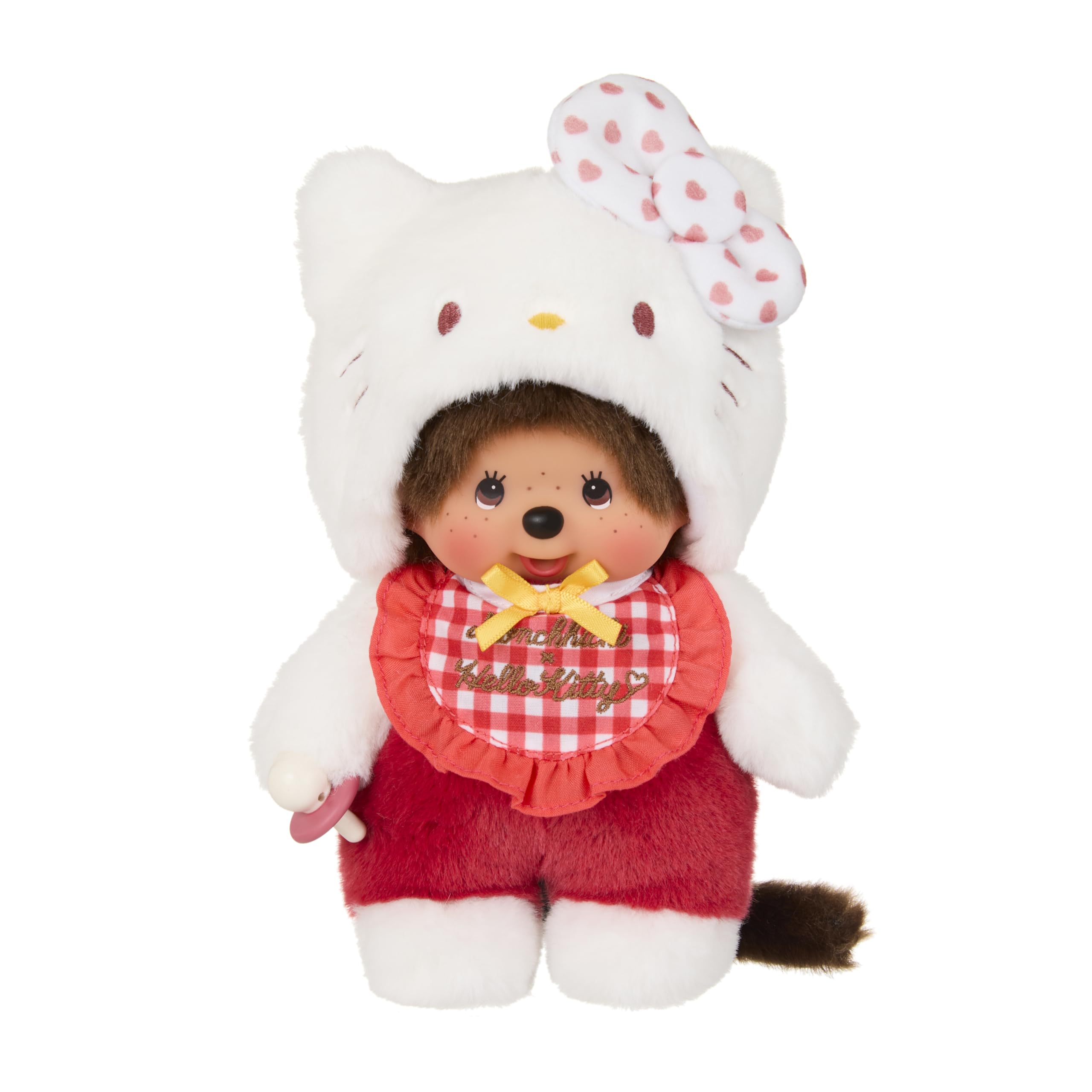 Monchhichi Hello Kitty peluche bianco 20 cm SE205882 morbido